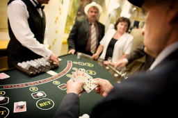 people playing blackjack